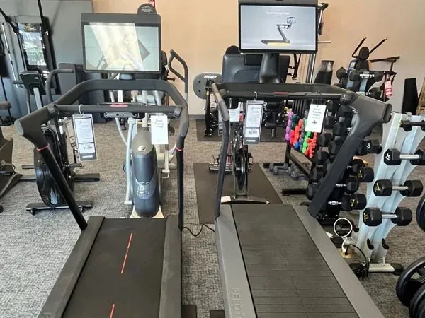 Gym floor with treadmills serviced by HomeFixit