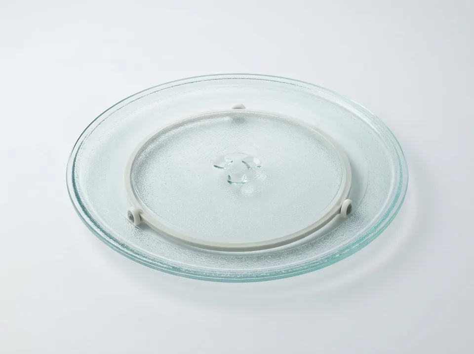 Microwave glass tray and ring
